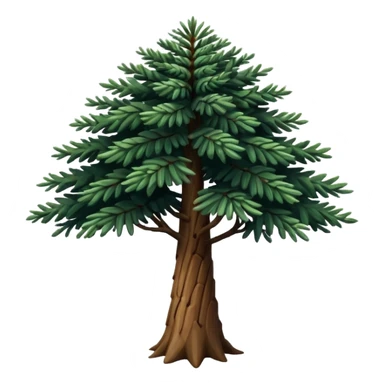 A Brazilian araucaria tree with extended branches sticker