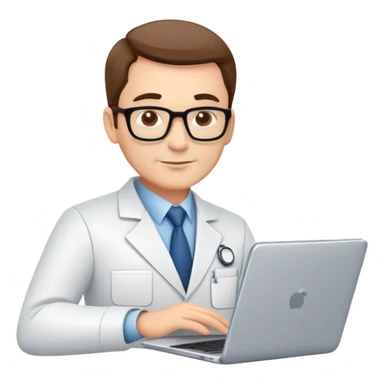 Middle IT Specialist with laptop and tablet, confident pose, moderately experienced face, showing mid-level technical skills sticker