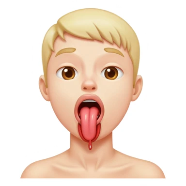 Someone choking themselves with younger sticking out i’m not harmful way sticker