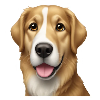 Black Golden retriever Siberian husky mix sticker