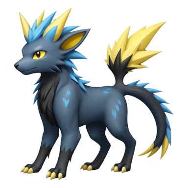Manectric-Luxray-Draco-Fakémon-hybrid-creature (full body), 4 legs sticker