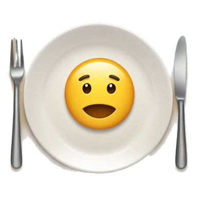 restaurant menu on a dish with fork and knife sticker