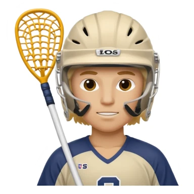 Blonde white lacrosse guy sticker