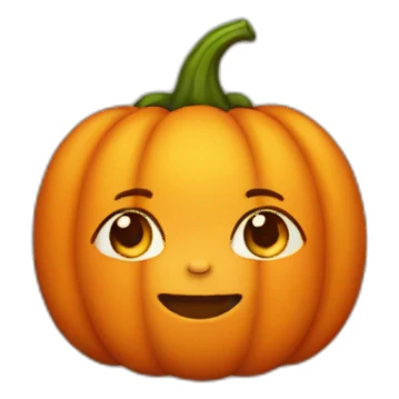 Baby light skin disguised as a pumpkin sticker
