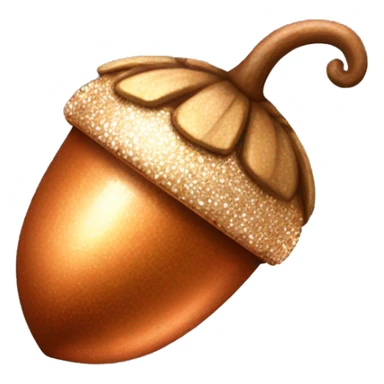 sparkling copper Acorn sticker