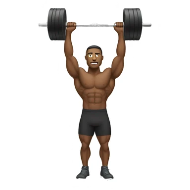 men lifting heavy weights sticker