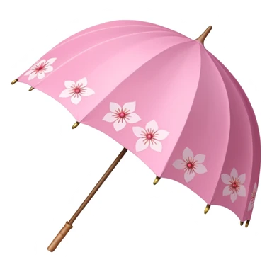 A cute Sakura parasol  sticker