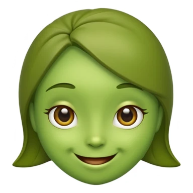 cute olive, smiling sticker