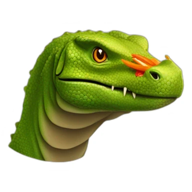 Komodo dragon chilli pepper! sticker