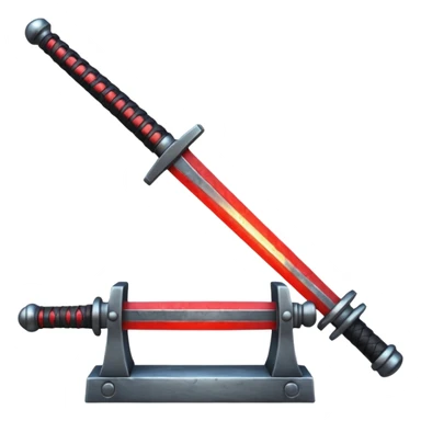 A samurai sword hot anvil sticker