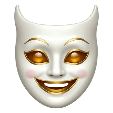 theater mask sticker
