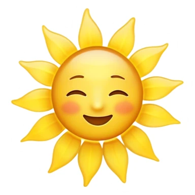 Cinematic Realistic Sunshine Emoji, Warm and golden, with soft rays of light streaming down from a bright, glowing sun. The golden hue bathes the world in warmth, uplifting the spirit and bringing a sense of joy and radiance. Soft glowing outline, capturing the essence of happiness, warmth, and light in a beautiful sunny day! sticker