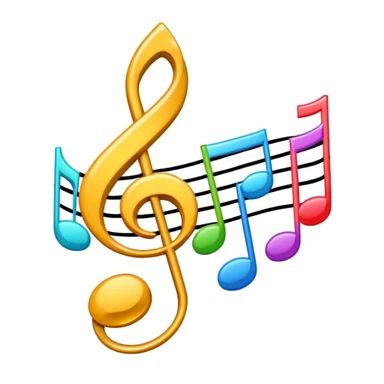 Thanks with musical notes  sticker