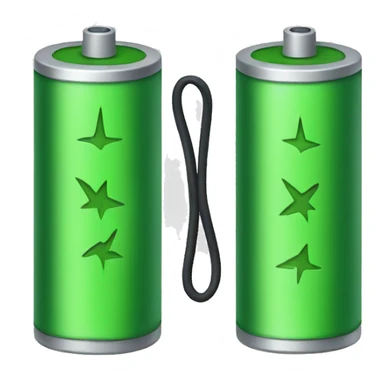 green battery sticker
