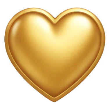 Cute gold heart sticker