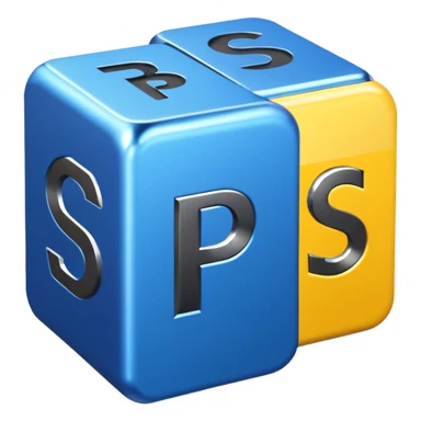 crea los logos de photoshop, ilustrador, visual studio code con estilo 3D sticker