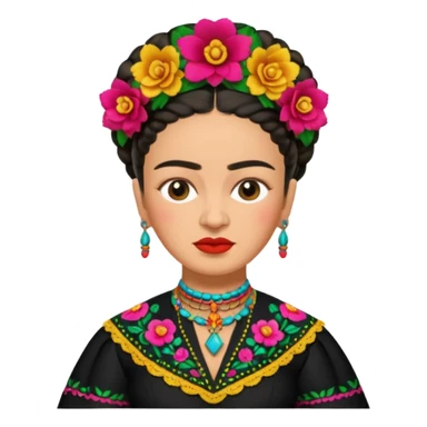 Frida Kahlo with mariachi sticker