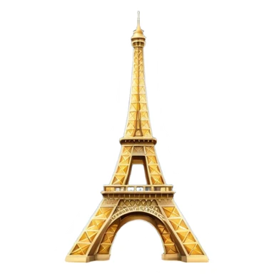 Eiffel Tower sparkling with lights at night sticker