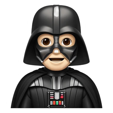 Darth Vader emoji celebrates happy  sticker