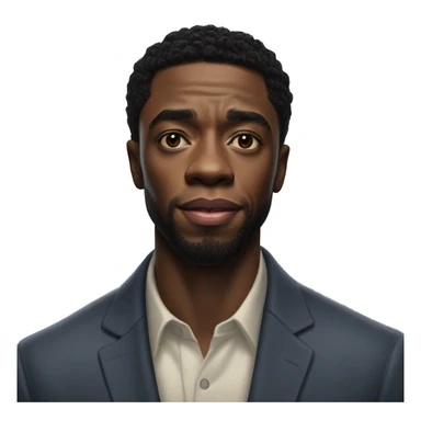 chadwick boseman in real life sticker