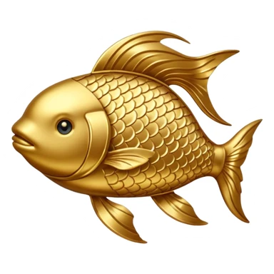Gold Pisces symbol sticker