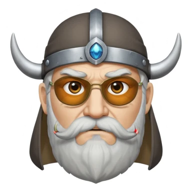 Norse mythology odin with eye patch sticker
