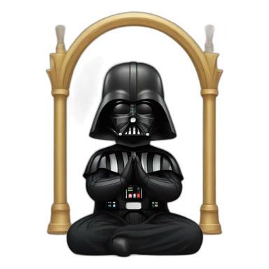 darth vader praying sticker