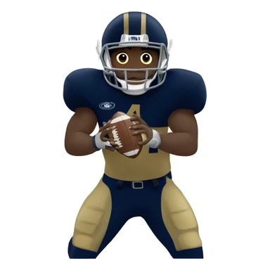 notre dame football player sticker
