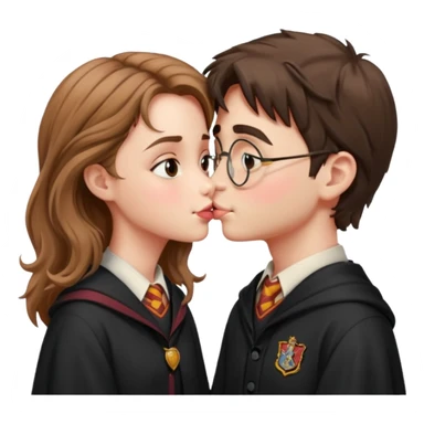 Harry Potter kissing hermione sticker