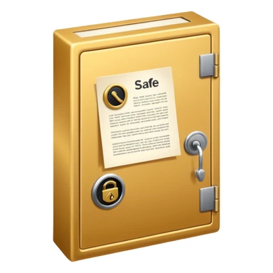 Professional safe guarantee contract golden paper signed sticker