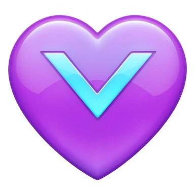 holographic purple checkmark sticker