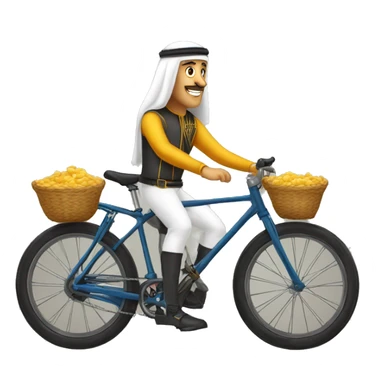 le roi mohamed 6 sur un velo sticker