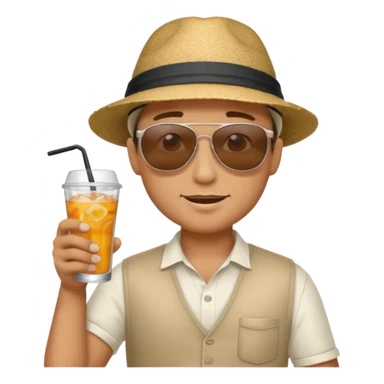 tatoo guy drink holders with sunglass sticker