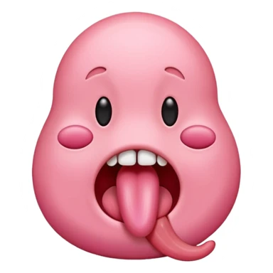  tongue sticking out, only tongue  sticker