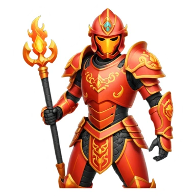 fire armored warrior sticker