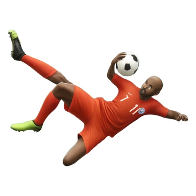 Bicycle kick soccer sticker