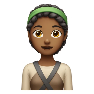 Girl with headband  sticker