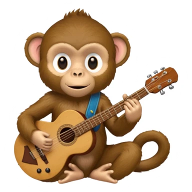 monkey Musician sticker
