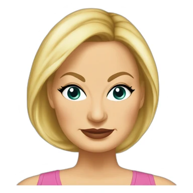 Bald Jennifer Coolidge sticker