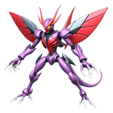 Venom-Cyberbug-Genesect-Vikavolt-Darkrai-Scizor-fusion, full body sticker