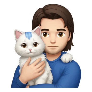 Bucky Barnes and alpine the cat sticker