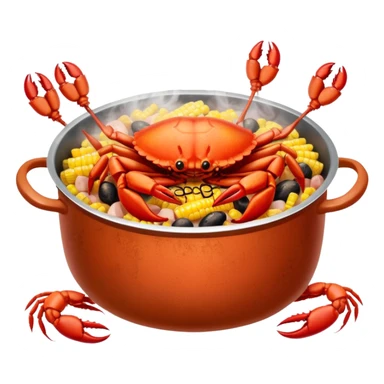 Cajun crab seafood boil sticker