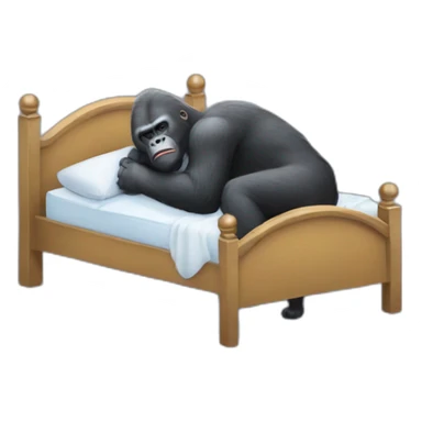 Gorilla putting Joe Biden to sleep sticker