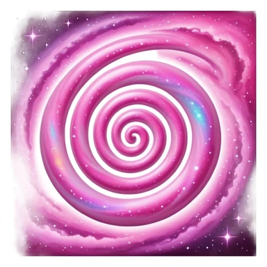 pink universe galaxy with pink hues sticker