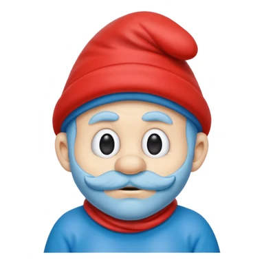 papa smurf  sticker