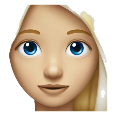enfant blond et yeux bleu sticker