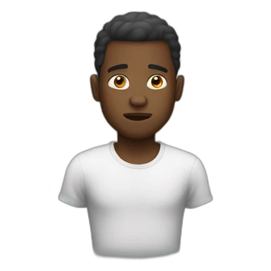 Black guy shoked sticker