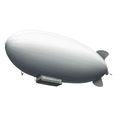 drawing of a blimp sticker