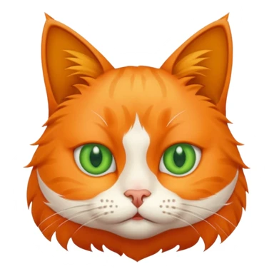 A cat with annoying face sticker