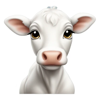 cute baby calf sticker